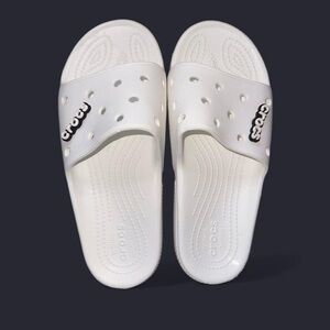 CROCS Iconic Comfort White Slides